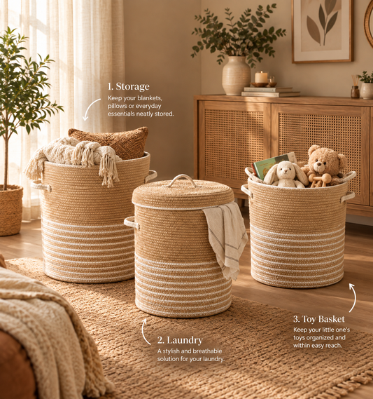 Premium Storage Basket with lid