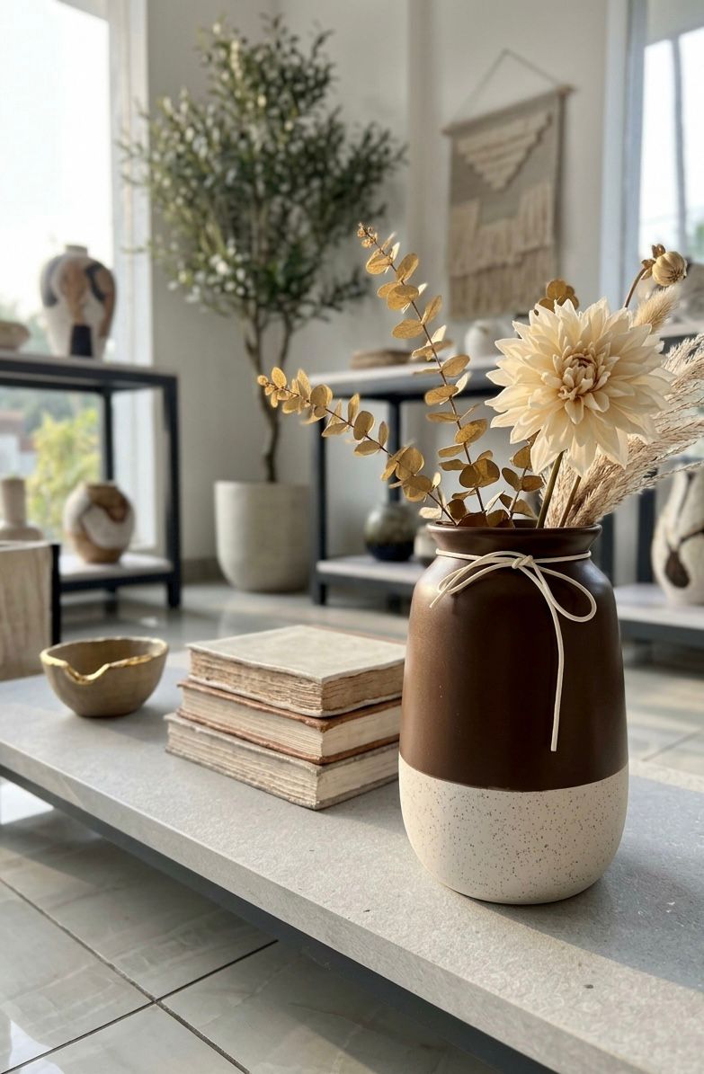 Modern Ceramic Flower Vase| Showpiece