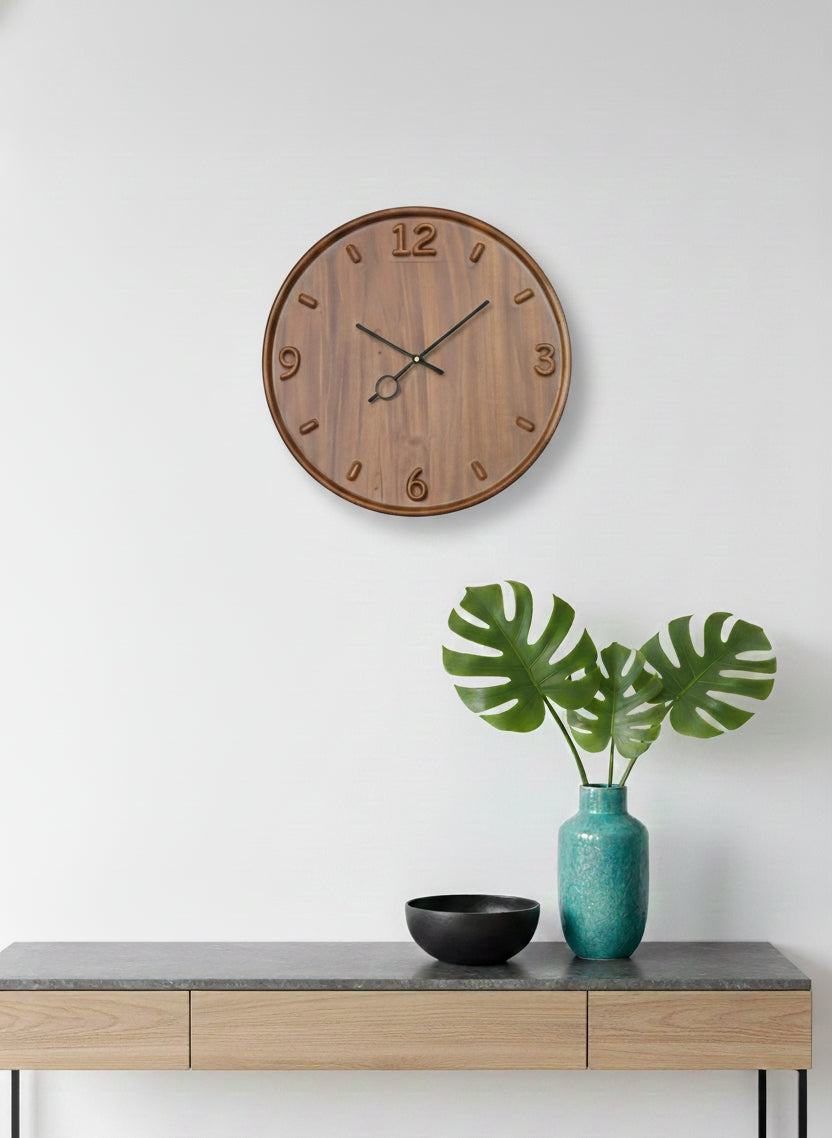 Elegant Wooden Wall Clock