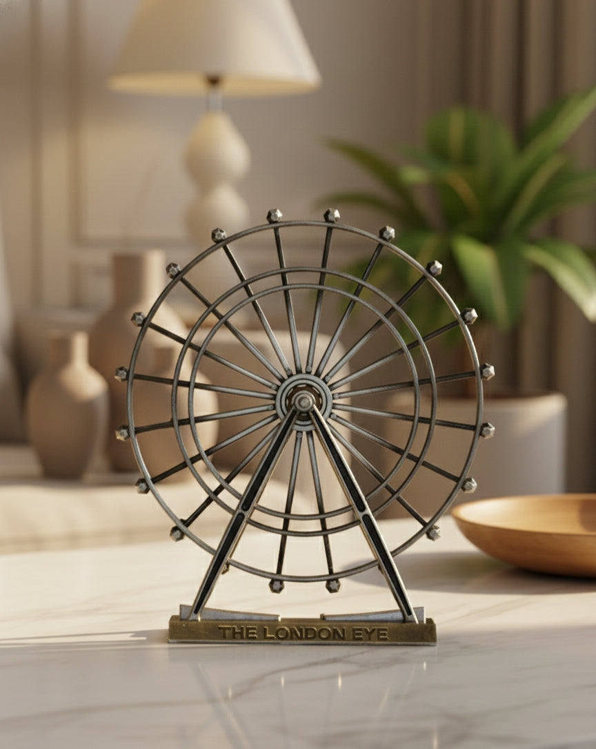 Metal Ferris Wheel Showpiece | London Eye Inspired Table & Living Room Décor