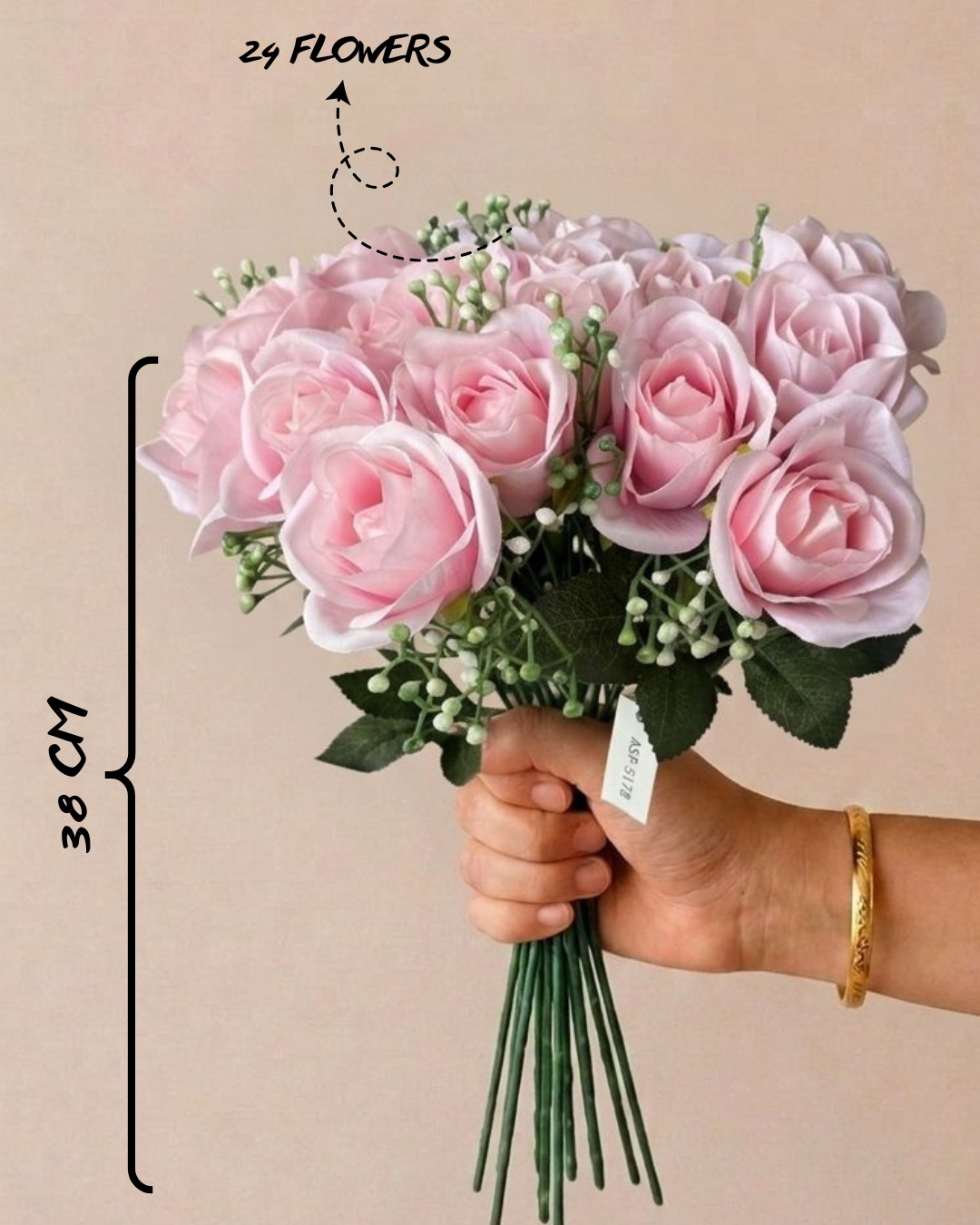 Artificial Rose Flower Bunch