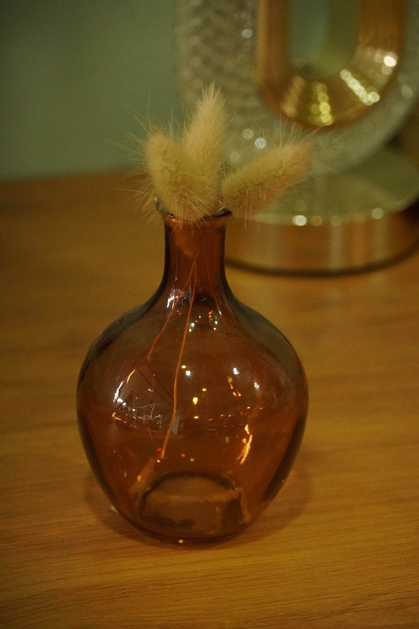 Luxury Islamic Home Decor Set | Calligraphy Wall Clock, Ceramic & Glass Vase, Wooden Leaf, Metal Lamp