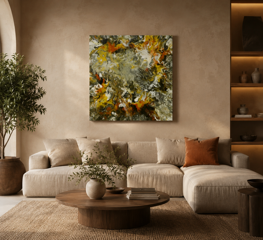 Abstract Wall Painting for Living Room