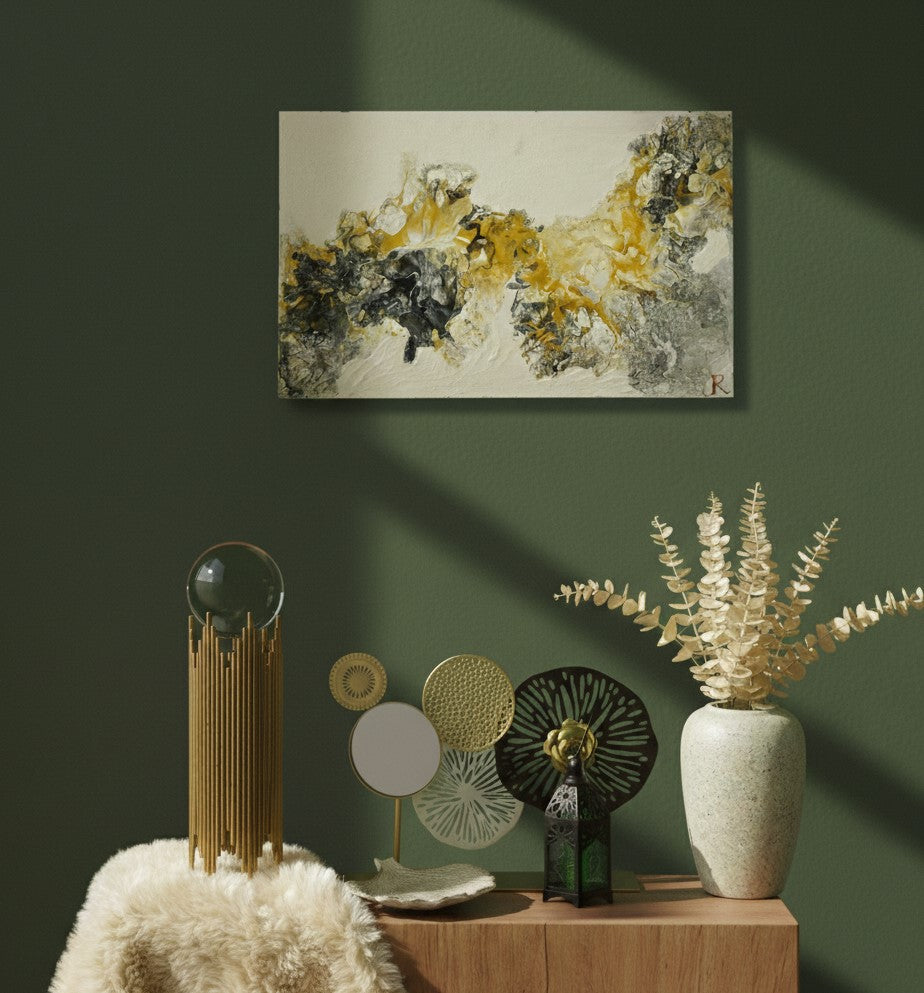 Luxury Abstract Wall Art & Modern Decor Set | Elegant Gold & Earthy Home Styling