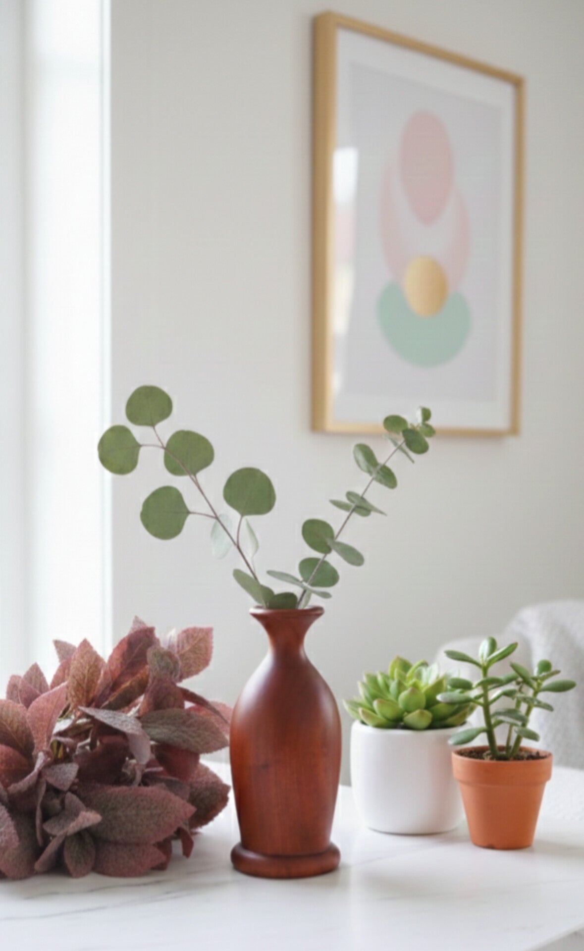 Handcrafted Wooden Vase for Home Décor