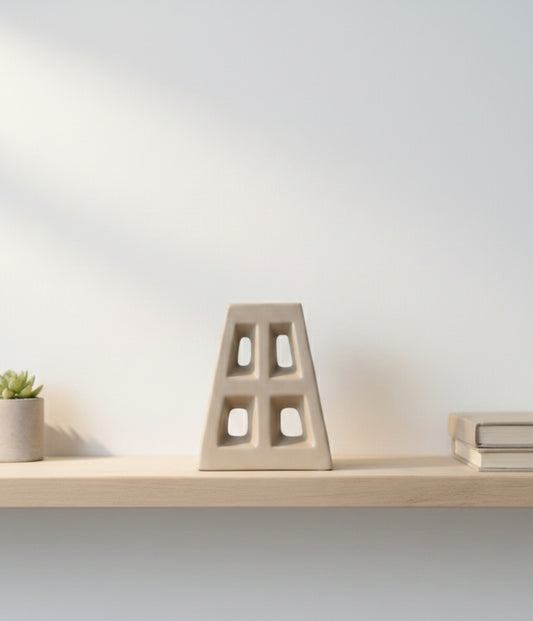 Modern Geometric Ceramic Pot Vase