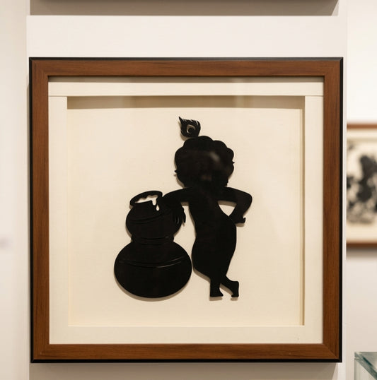 Krishna Wooden Wall Frame