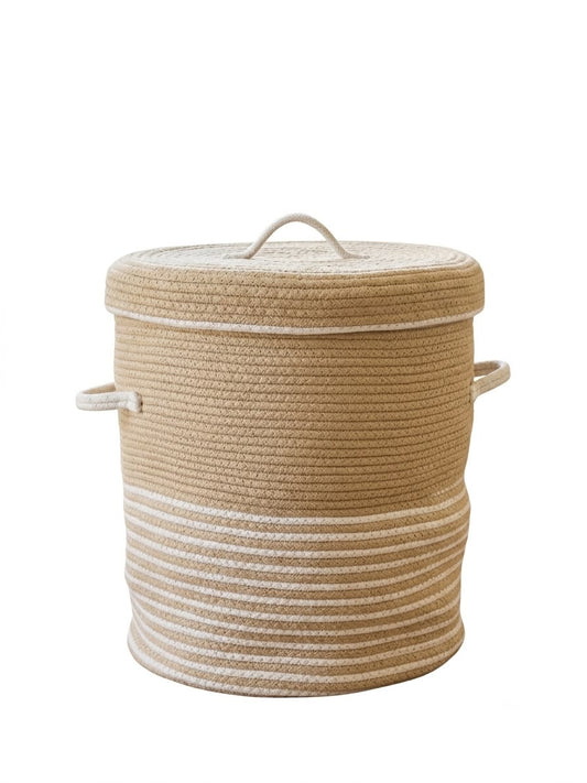 Cotton Rope Storage Basket with Lid
