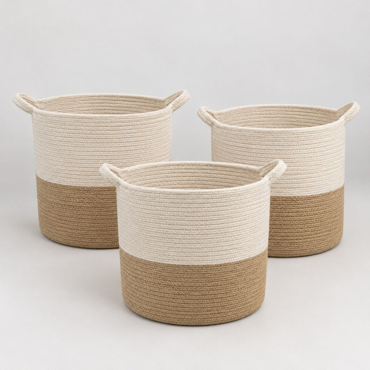 Cotton Rope Storage Basket | Stylish Home Organizer