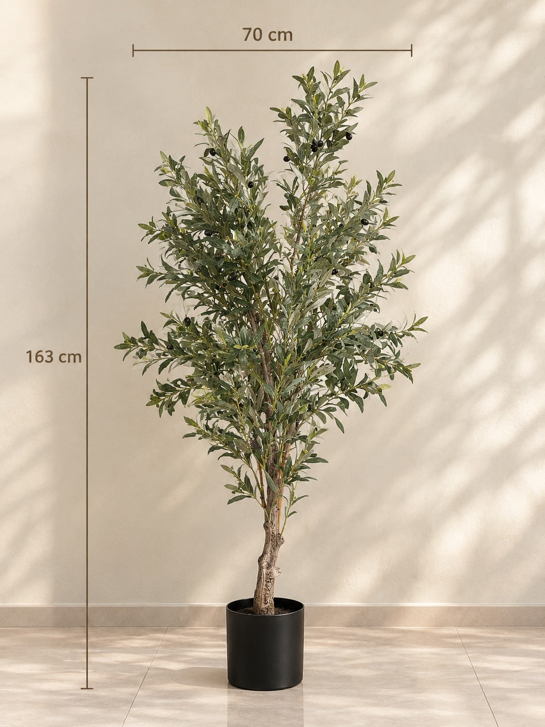 Olive Plant & Woven Laundry Basket Combo