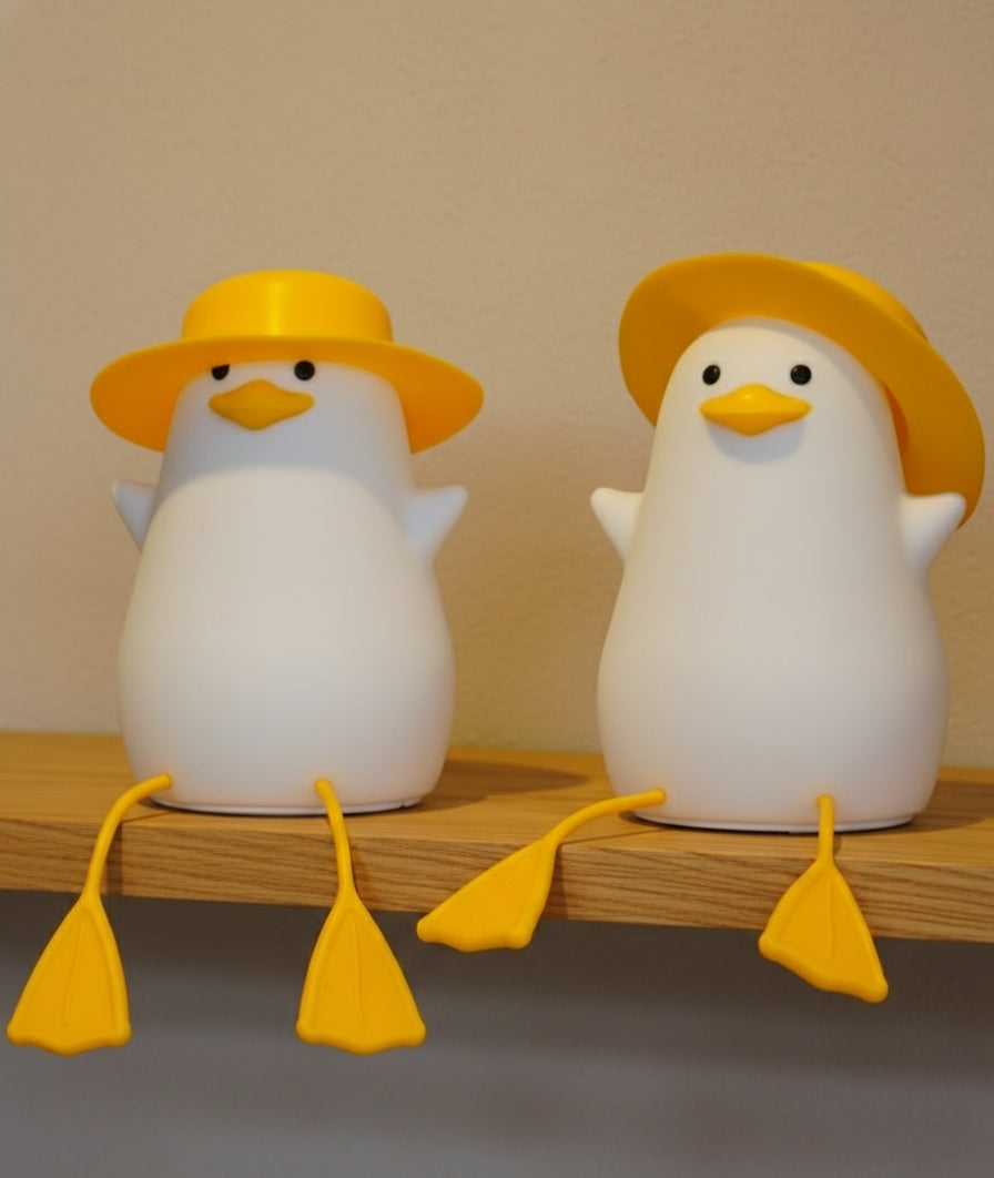 Cute Duck Kids Night Lamp Showpiece | Decorative LED Light for Kids Room & Nursery