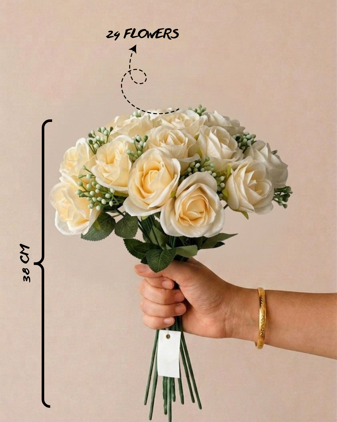 Artificial Rose Flower Bunch