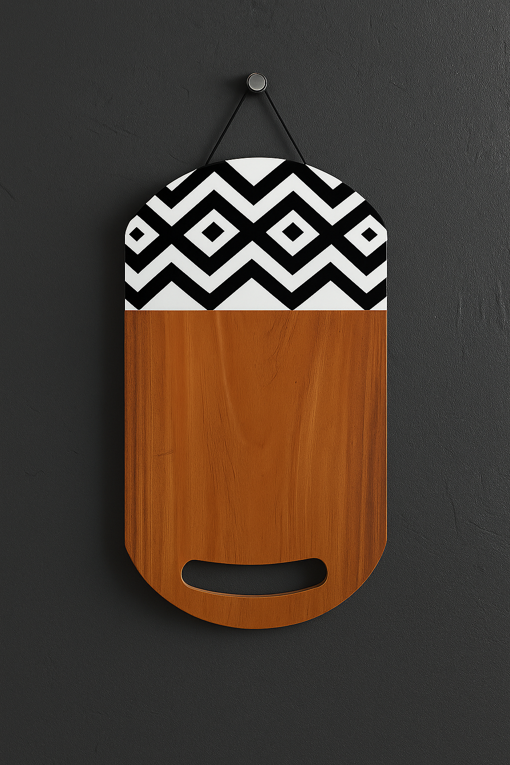 Premium Wooden Cutting Board & Ceramic Vase Combo