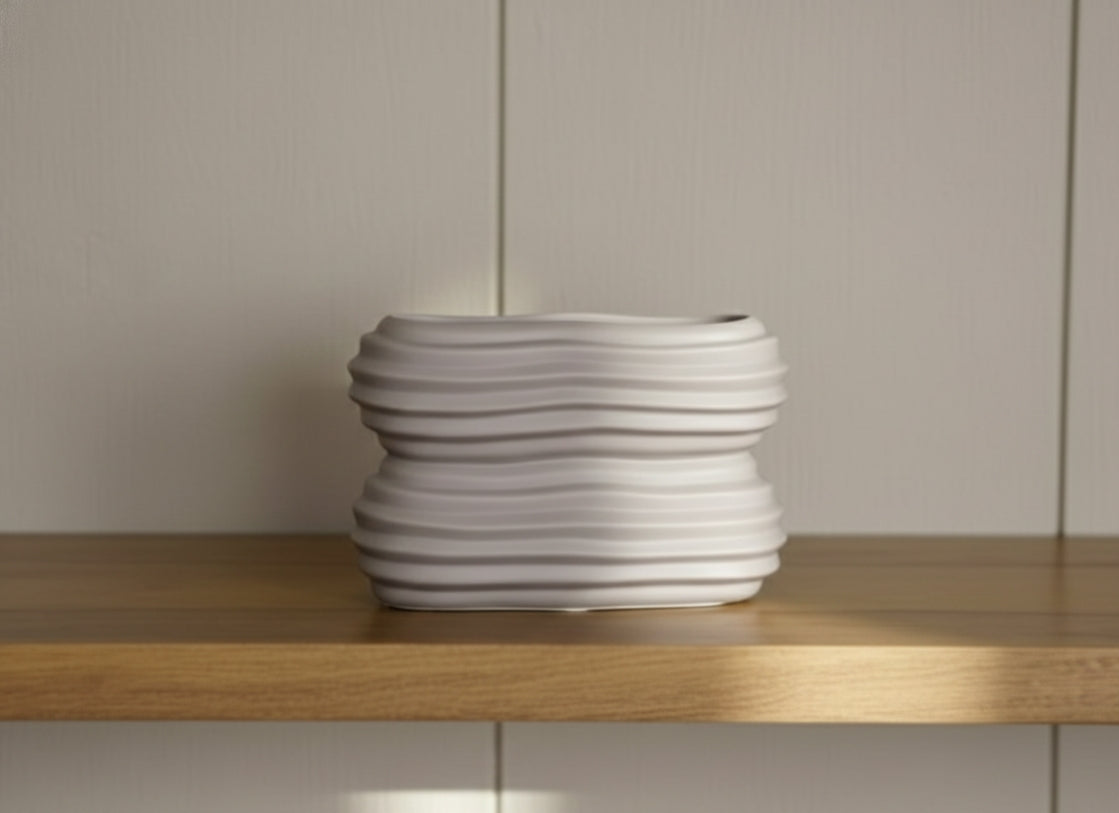 Modern gray Ceramic Showpiece