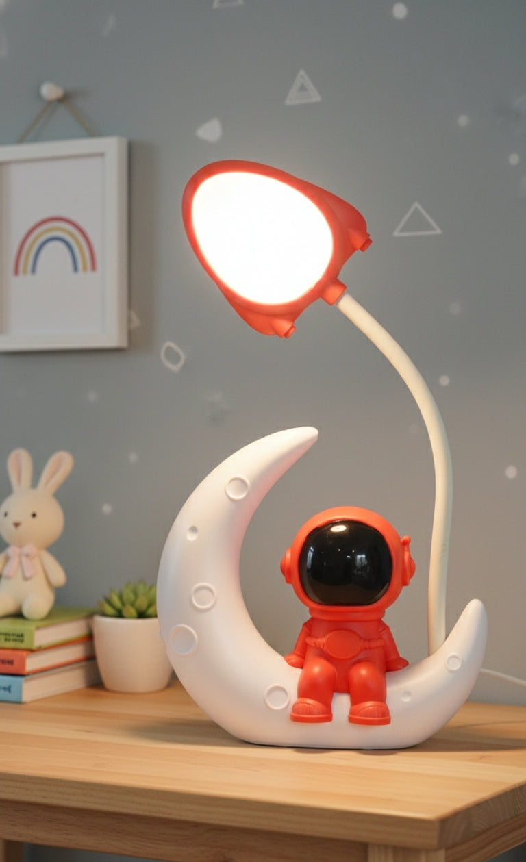 Astronaut Moon Table Lamp for Kids Room